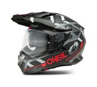 ONeal D-SRS Square S25, casque d aventure M Mat Noir/Rouge/Gris Mat Noir/Rouge/Gris