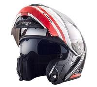 Casque Intégral Ouvrable NOS NS-8 Dynamic Rouge Brillant