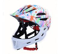 Casque IntéGral Pour Enfants Casque DéTachable De VéLo Baby Ride LumièRes De Casque De SéCurité De Ligne Casque VisièRe RéGlable Sports De Plein Air Cyclisme ÉQuipement De Protection (D)