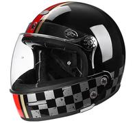 Casque Intégral Rétro ECEDOT Homologué Casques Intégraux pour Moto Casque De Scooter Intégral avec Visière Casques Motocross Doublure Lavable pour Adultes Hommes Femmes Z-6,XL:61-62CM