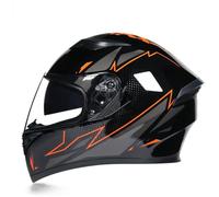 Casque intégral rétro pour Moto Adulte avec Double lentille Casques légers et Confortables adaptés à la Conduite en Plein air aux randonnées et aux balades