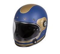 Casque Intégral Rétro STORMER Advance Blue Gold Matt XL