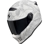 Casque intégral SCORPION COVERT FX DRAGON gris clair argent mat taille XS