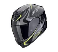 Casque Intégral SCORPION EXO-520 EVO AIR TERRA Noir Argent Jaune Néon