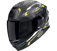 Casque intégral SCORPION EXO-GT SP AIR AUGUSTA noir mat gris jaune fluo taille XXL