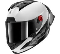 Shark Aeron-GP Blank SP, casque intégral M Blanc/Gris Foncé/Noir Blanc/Gris Foncé/Noir