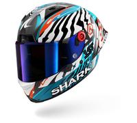 Shark Aeron-GP FIM Racing 02 Speed-Fancy, casque intégral XL Carbone/Blanc/Turquoise Carbone/Blanc/Turquoise