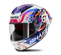 Shark Aeron GP Replica Zarco GP de France Casque, blanc-pourpre, taille S pour homme