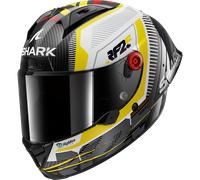 Casque Intégral Shark AERON GP REPLICA RAUL FERNANDEZ Carbon White Yellow