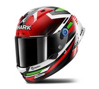 Casque Intégral Shark AERON GP FIM RACING #1 FIRSTLAP Carbon Red Green