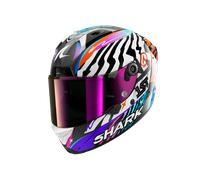 SHARK Casque moto Aeron Speed-Fancy Carbone Blanc/Orange Taille L