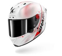 SHARK Casque intégral Aeron Speed‑Tech Carbon Blanc/Rouge/Gris XXL DWR