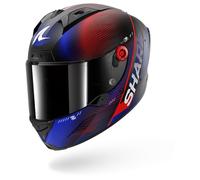 SHARK Casque intégral AERON SPEED-TECH Mat Carbone Bleu Rouge