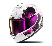Casque Intégral Shark D-Skwal 3 Mayfer Blanc Chrome/RougeS Blanc Chrome,Rouge