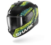 SHARK Casque moto intégral D-Skwal 3 Speed-Vib Noir/Vert/Bleu XL