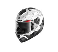 Casque intégral Shark Double Visière RIDILL 1.2 MECCA Blanc Gris
