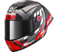 Casque Intégral Shark RACE-R PRO GP 06 ZARCO WINTER TEST Carbon Chrom Red