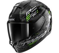 Shark Ridill 2 Molokai, casque intégral S Noir/Argent/Vert Noir/Argent/Vert