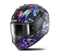 Shark Ridill 2 Raging Beast Casque, noir-rose-vert-bleu, taille 2XL pour homme