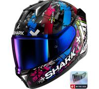 Casque Intégral Shark SKWAL i3 HELLCAT Black Chrom Blue