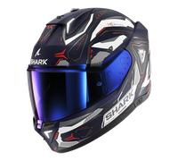 Shark Skwal i3 Linik Casque, rouge-bleu, taille S