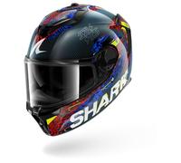SHARK Casque intégral Spartan GT Pro Carbon Speed‑Vib - Carbone - M Noir/Bleu/Rouge/Jaune