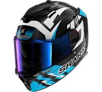 Shark Spartan GT Pro Carbon Zarco Track Racer Casque, blanc-charbon-bleu, taille 2XL pour homme