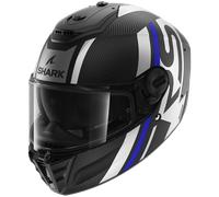 Shark Spartan RS Carbon Shawn, casque intégral XXL Mat Noir/Bleu/Argent Mat Noir/Bleu/Argent