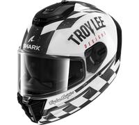 Shark Spartan RS Raceshop Troy Lee, casque intégral S Blanc/Noir Blanc/Noir