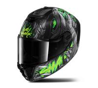 Shark Spartan RS Shaytan, casque intégral XL Noir/Vert Néon/Gris Foncé Noir/Vert Néon/Gris Foncé