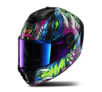 SHARK, Casque Moto Intégral Spartan RS SHAYTAN Black Green Violet KGV, S