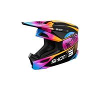 Casque integral shot furious miami orange brillant