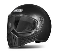 Simpson M30 Solid, casque intégral M Noir Mat Noir Mat