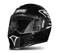 Casque Intégral Simpson Speed 12 O'Clock NoirS Noir