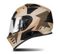 Simpson Venom Tank, casque intégral S Mat Beige/Marron/Noir Mat Beige/Marron/Noir