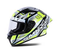 SMK Stellar Uno Sport Casque, gris-jaune, taille 2XL pour homme