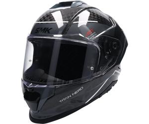 Casque intégral SMK TITAN CARBON NERO noir-anthracite-blanc XXL