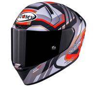 Suomy SR-GP EVO Infrared, casque intégral M Mat Gris/Noir/Rouge/Bronze Mat Gris/Noir/Rouge/Bronze