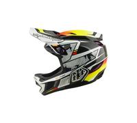 Troy Lee Designs D4 Carbon Downhill Helmet Noir XL Lined Up Black
