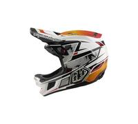 Casque integral troy lee designs d4 composite mips lined up blanc