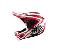 Casque integral troy lee designs d4 polyacrilite mips the line fire blanc