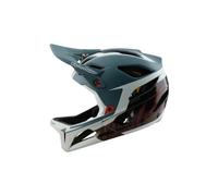 Casque integral troy lee designs stage mips bleu gris