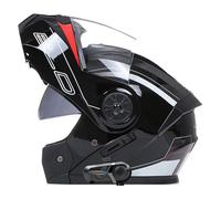 Casque Intégraux Modulable Bluetooth HD Sound Quality avec Double Visière Casques Integral Flip-Up ECEDOT Homologué Casque Motocross Modulables pour Adultes Hommes Femmes K,M:57-58CM