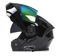 Casque Intégraux Modulable Bluetooth HD Sound Quality avec Double Visière Casques Integral Flip-Up ECEDOT Homologué Casque Motocross Modulables pour Adultes Hommes Femmes Z-2,L:59-60CM