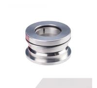 Casque intégré de 44 mm pour vélos pliants, compatible avec Dahon P8 Sp18, roulement à cartouche scellé, kit de mise à niveau en alliage d'aluminium CNC (argent)