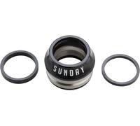 Casque Intégré Dimanche - 1-1/8", 15Mm, Noir, Conique BMX