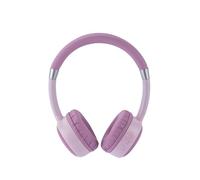 Casque Intempo Kids Bluetooth pour Enfants - Limiteur de Volume 85 DB, 35 h d’autonomie, Commandes faciles, portée sans Fil 25 m, Oreillettes pivotantes, Charge USB-C, Charge complète 2 h, Rose