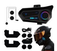 Casque interphone de moto - Système de demi-casque sans fil | Dispositif de communication étanche IPX6 avec charge de type C, réduction du bruit pour les cyclistes de moto, de randonnée, de croisière