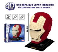 4D BUILD - Puzzle 3D Marvel - Maquette Avengers 96 Pièces - Casque Iron Man Inspiré de la Saga - Puzzle Adulte - Jeu de Construction à Collectionner - Jouet adulte - Jeu Enfant 12 ans et +