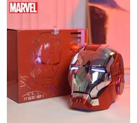 Casque Iron Man Mk5 Jarvis Marvel 1:1 avec commande vocale à distance, ouverture et fermeture automatiques, lumière LED, figurine, cadeau de Noël ou d'anniversaire pour garçons 60CM Aureate MK5